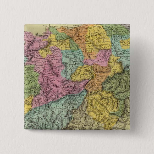 Badge Carré 5 Cm Suisse 6 (Devant)