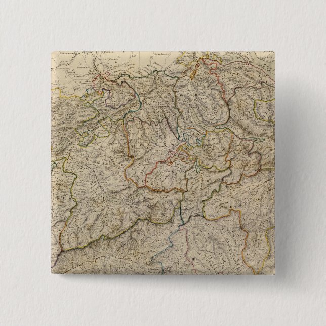 Badge Carré 5 Cm Suisse 7 (Devant)