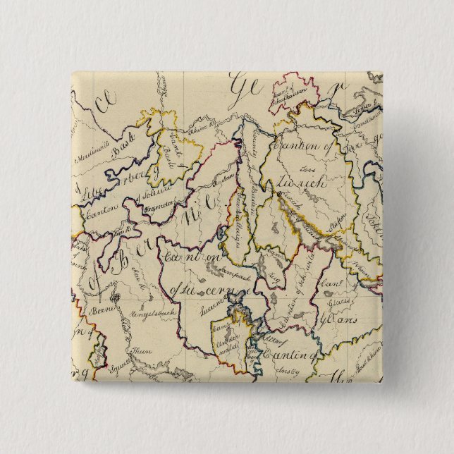 Badge Carré 5 Cm Suisse 9 (Devant)