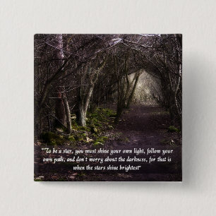 Badge Carré 5 Cm Suivez votre propre goupille de chemin