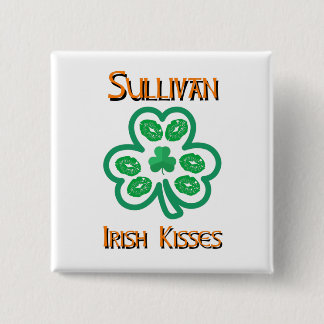 Badge Carré 5 Cm Sullivan Irish Kisses Button