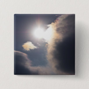 Badge Carré 5 Cm Sundog Rainbow Cloud éclate vêtements et cadeaux