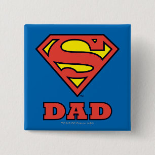 Badge Carré 5 Cm Super papa
