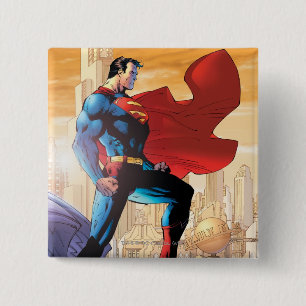Badge Carré 5 Cm Superman Daily Planet