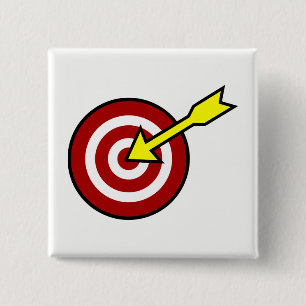 Badge Carré 5 Cm Sur la cible