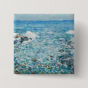 Badge Carré 5 Cm Surf, îles des bancs