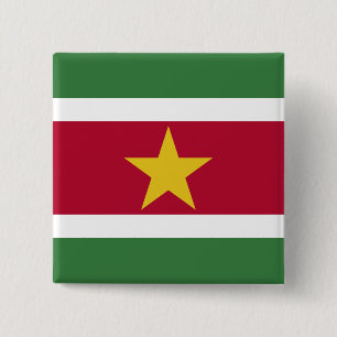Badge Carré 5 Cm Suriname Flag