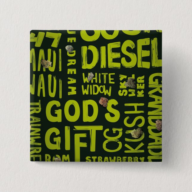 Badge Carré 5 Cm Surnoms (Devant)