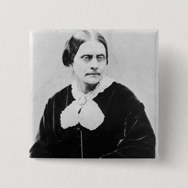Badge Carré 5 Cm Susan Brownell Anthony c.1871 (Devant)