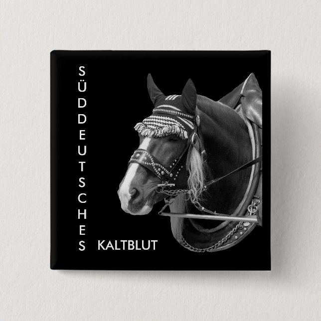 Badge Carré 5 Cm sw3526, Allemagne du Sud, sang froid (Devant)