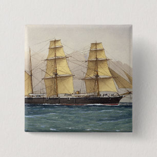 Badge Carré 5 Cm Swan sauvage, 1906