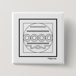 Badge Carré 5 Cm Symbole de mission/tâche