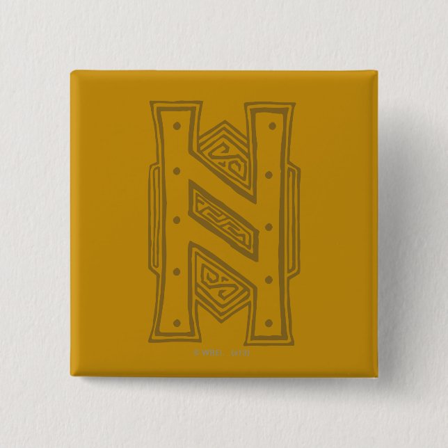 Badge Carré 5 Cm Symbole Erebor - H (Devant)