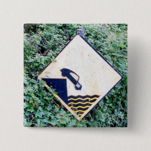 Badge Carré 5 Cm SYMBOLE Glin Irlande (Devant)