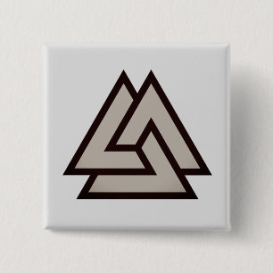 Badge Carré 5 Cm Symbole Valknut