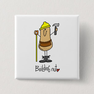 Badge Carré 5 Cm T-shirts et cadeaux Building Nut