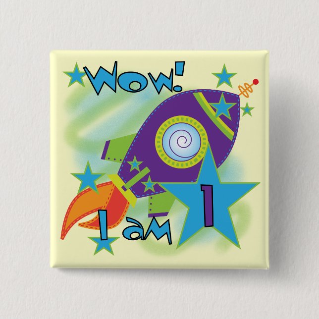 Badge Carré 5 Cm T-shirts et cadeaux d'anniversaire de bateau de (Devant)