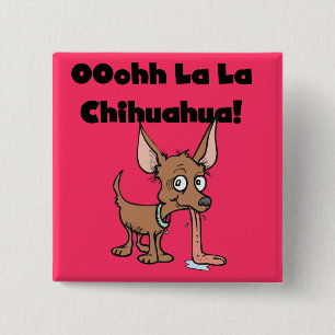 Badge Carré 5 Cm T-shirts et cadeaux de chiwawa de La de La d'Oohhh