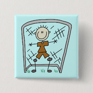 Badge Carré 5 Cm T-shirts et cadeaux de gardien de but de garçon du