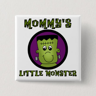 Badge Carré 5 Cm T-shirts et cadeaux de maman Little Monster
