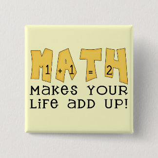 Badge Carré 5 Cm T-shirts et cadeaux de maths