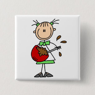 Badge Carré 5 Cm T-shirts et cadeaux de mélange de pâte lisse de