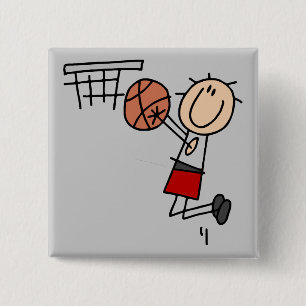 Badge Carré 5 Cm T-shirts et cadeaux de tir en suspension de basket
