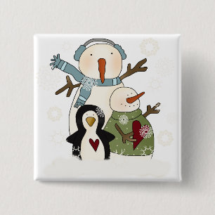 Badge Carré 5 Cm T-shirts et cadeaux de vacances des Amis de la nei