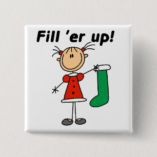 Badge Carré 5 Cm T-shirts et cadeaux de vacances Fill 'er Up