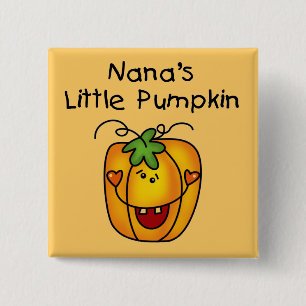 Badge Carré 5 Cm T-shirts et cadeaux d'Halloween Citrouilles de Nan