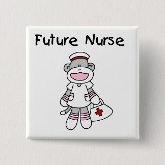 Badge Carré 5 Cm T-shirts et cadeaux d'infirmière pour l'avenir du 