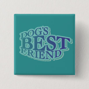 Badge Carré 5 Cm T-shirts et cadeaux du meilleur ami du chien