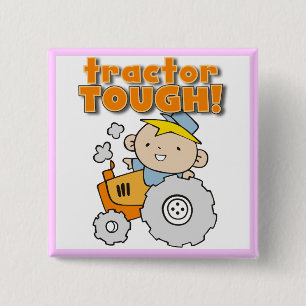 Badge Carré 5 Cm T-shirts et cadeaux durs de tracteur