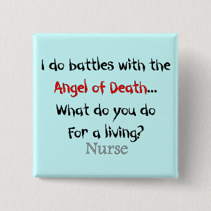Badge Carré 5 Cm T-shirts et cadeaux hilares d'infirmière