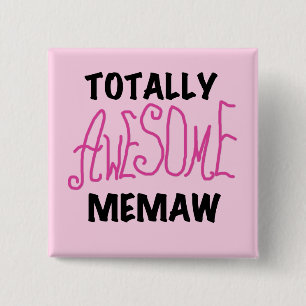 Badge Carré 5 Cm T-shirts et cadeaux roses totalement