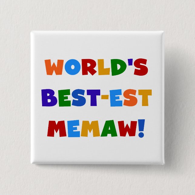 Badge Carré 5 Cm T-shirts lumineux de couleurs du Meilleur-est (Devant)