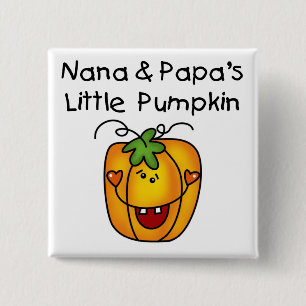 Badge Carré 5 Cm T-shirts Nana et Papa's Little Citrouille