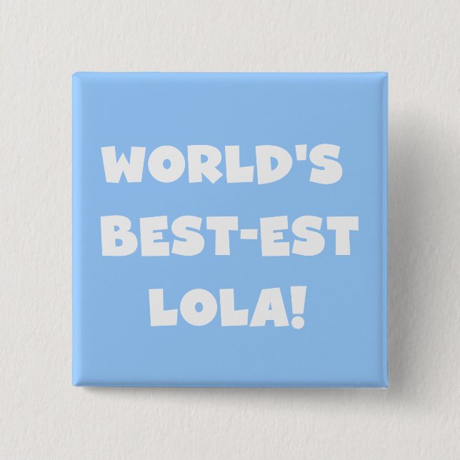 Badge Carré 5 Cm T-shirts noir et blanc du Meilleur-est Lola du (Devant)