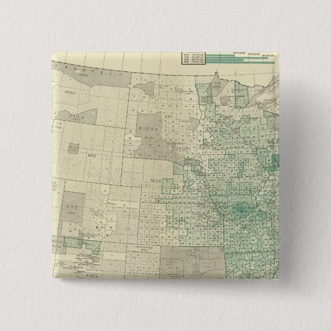 Badge Carré 5 Cm Tabac (Devant)