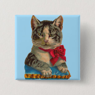 Badge Carré 5 Cm Tabby de Victoria