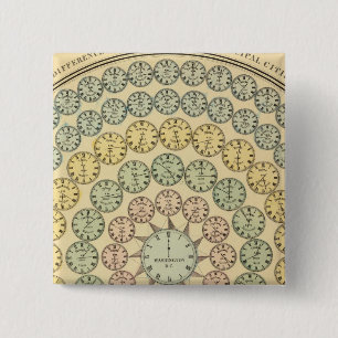 Badge Carré 5 Cm Table de temps