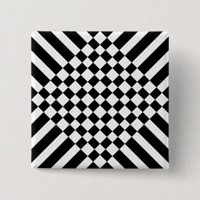 Badge Carré 5 Cm tableau pseudo-échecs (Devant)