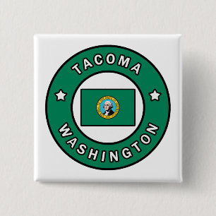Badge Carré 5 Cm Tacoma Washington