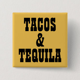 Badge Carré 5 Cm Tacos & Tequila