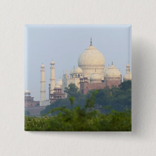 Badge Carré 5 Cm Taj Mahal, Agra, Inde