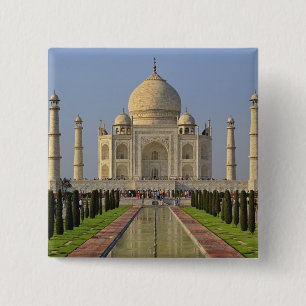 Badge Carré 5 Cm Taj Mahal, un mausolée situé à Agra, en Inde, 2