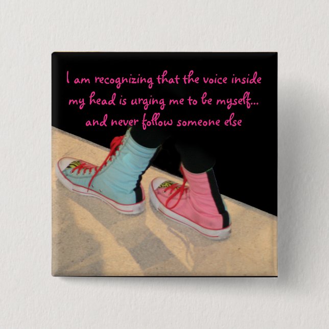 Badge Carré 5 Cm Talent pour elle (Devant)