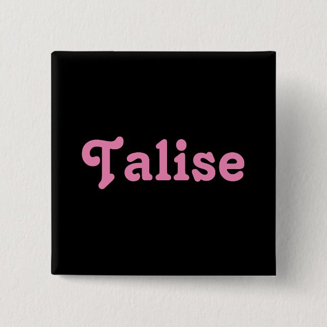 Badge Carré 5 Cm Talise du bouton (Devant)