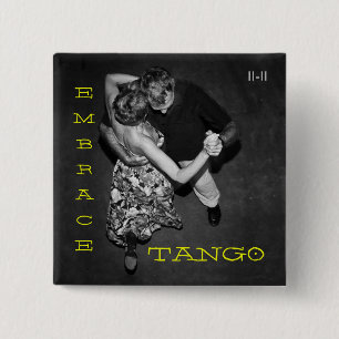 Badge Carré 5 Cm Tango d'étreinte