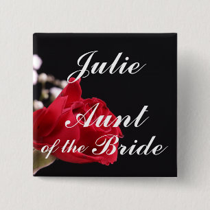 Badge Carré 5 Cm Tante Of The Bride